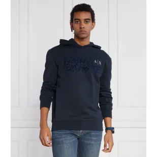 Armani Exchange Bluza | Regular Fit - Bluzy męskie - miniaturka - grafika 1
