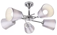 Lampy sufitowe - Candellux VOX LAMPA WISZĄCA 5X40W E14 CHROM Z ABAŻUREM - miniaturka - grafika 1