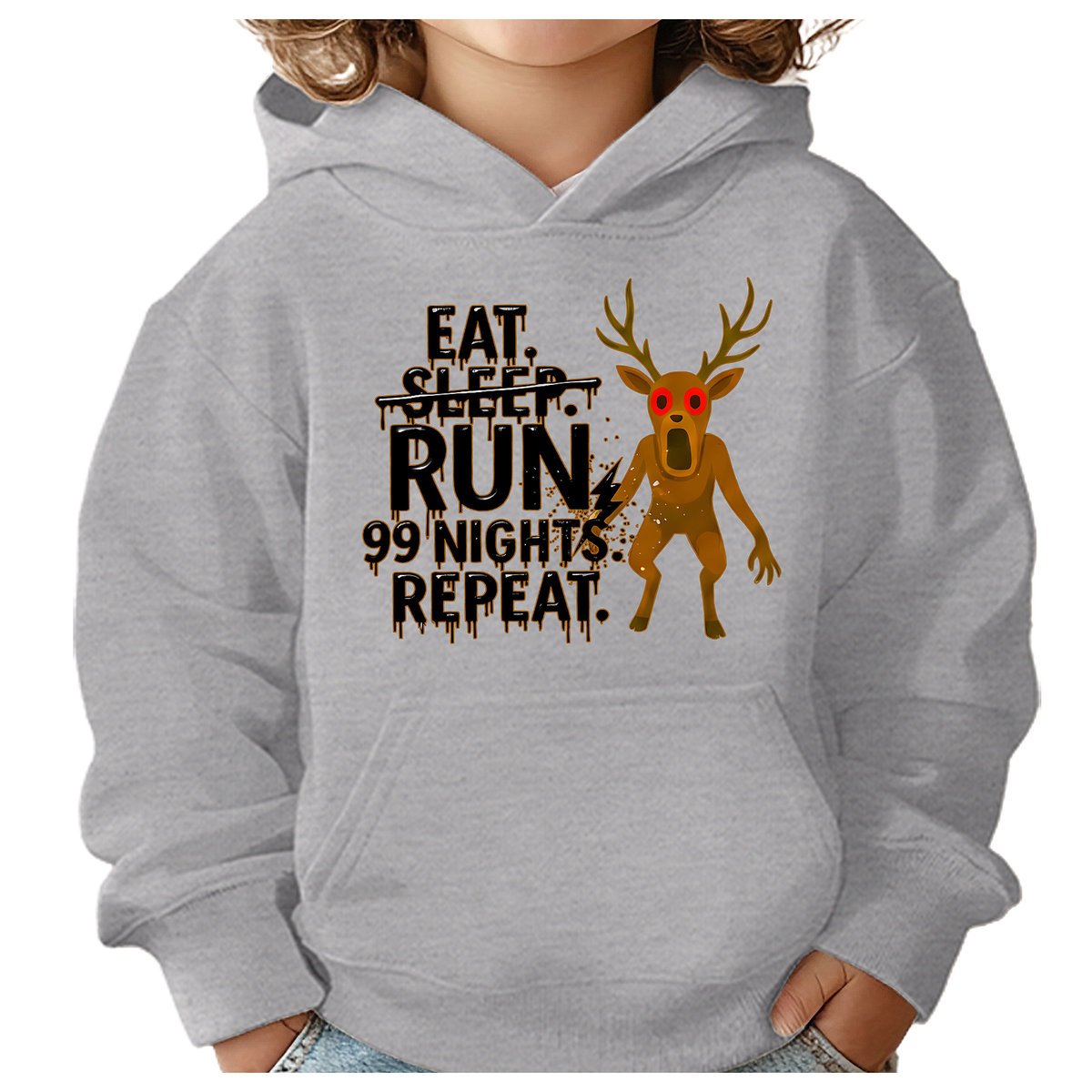BLUZA DZIECIĘCA Z KAPTUREM 99 NOCY W LESIE ROBLOX 104 PREZENT