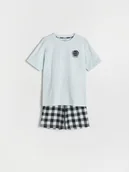 Skarpetki dla dzieci - Reserved - Dwuczęściowa piżama - jasnoniebieski - miniaturka - grafika 1