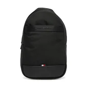 Plecaki - Plecak Tommy Hilfiger Th Nylon Travel Sling Bag AM0AM13572 Czarny - miniaturka - grafika 1