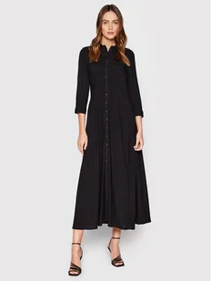 YAS Sukienka koszulowa Savanna 26022663 Czarny Regular Fit - Sukienki - miniaturka - grafika 1