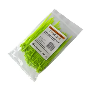 Opaski zaciskowe Tretytka UV 2,5 x 100 mm, jasny zielony - Inne mocowania - miniaturka - grafika 1