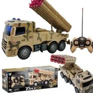 Zabawki zdalnie sterowane - Ciężarówka R/C z wyrzutnią rakietową Maksik - miniaturka - grafika 1