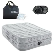 Materace turystyczne - Materac dmuchany dwuosobowy 203 x 152 cm z wbudowaną pompką Intex 64490ND - miniaturka - grafika 1