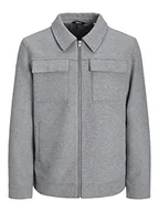 Kurtki męskie - Bestseller A/S Męska kurtka wełniana JJEMORRISON SN kurtka wełniana, Light Grey Melange, XL, jasnoszary melanżowy - miniaturka - grafika 1