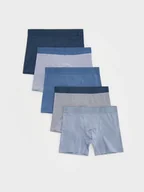 Majtki damskie - Reserved - 5 pack bokserek Long - granatowy - miniaturka - grafika 1
