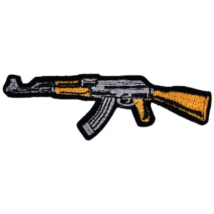 Patch Karabin AK-47 naszywka 90mm x 32mm - Odzież taktyczna i umundurowanie - miniaturka - grafika 1