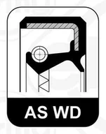 Układ zawieszenia - akcesoria - USZCZELNIACZ PIASTY KOŁA 140X165X9,5/12 SP F WD FPM DAIMLER - miniaturka - grafika 1