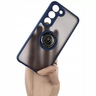 Bizon Etui Case Hybrid Ring do Samsung Galaxy S23 granatowe - Etui i futerały do telefonów - miniaturka - grafika 1