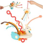 Gryzaki dla dzieci - Zabawka Sensoryczna Gryzak Montessori Dla Niemowląt Łabędź - miniaturka - grafika 1