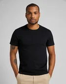 Koszulki męskie - T-Shirt Lee Twin Pack Crew Black White L680Cmkw Xxl - miniaturka - grafika 1