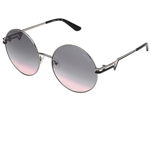 Guess Damskie okulary przeciwsłoneczne GU7734, Shiny Light niklowane, 60