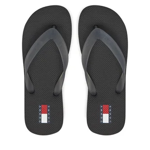 Japonki Tommy Jeans Tjw Logo Flip Flop EN0EN02447 Czarny - Klapki i japonki damskie - miniaturka - grafika 1