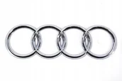 Akcesoria motoryzacyjne - EMBLEMAT na TYŁ AUDI SREBRNY POŁYSK logo 216x71 mm - miniaturka - grafika 1