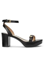 Sandały damskie - LAUREN RALPH LAUREN Sandały Melissah 802959162001 Czarny - miniaturka - grafika 1