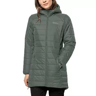 Kurtki damskie - Jack Wolfskin Bergland Hedge Green S damska kurtka hardshell - miniaturka - grafika 1