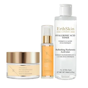 ErthSkin London Promienne trio witaminy C Serum nawilżające 1 ct Damski - Zestawy kosmetyków damskich - miniaturka - grafika 1