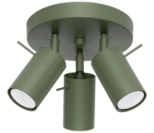 Sollux SL.1503 - Oświetlenie punktowe RING 3xGU10/10W/230V zielony - Lampy sufitowe - miniaturka - grafika 1