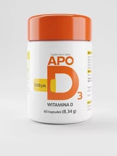 Apotex Apo D3 x 60 kaps - Witaminy i minerały - miniaturka - grafika 1