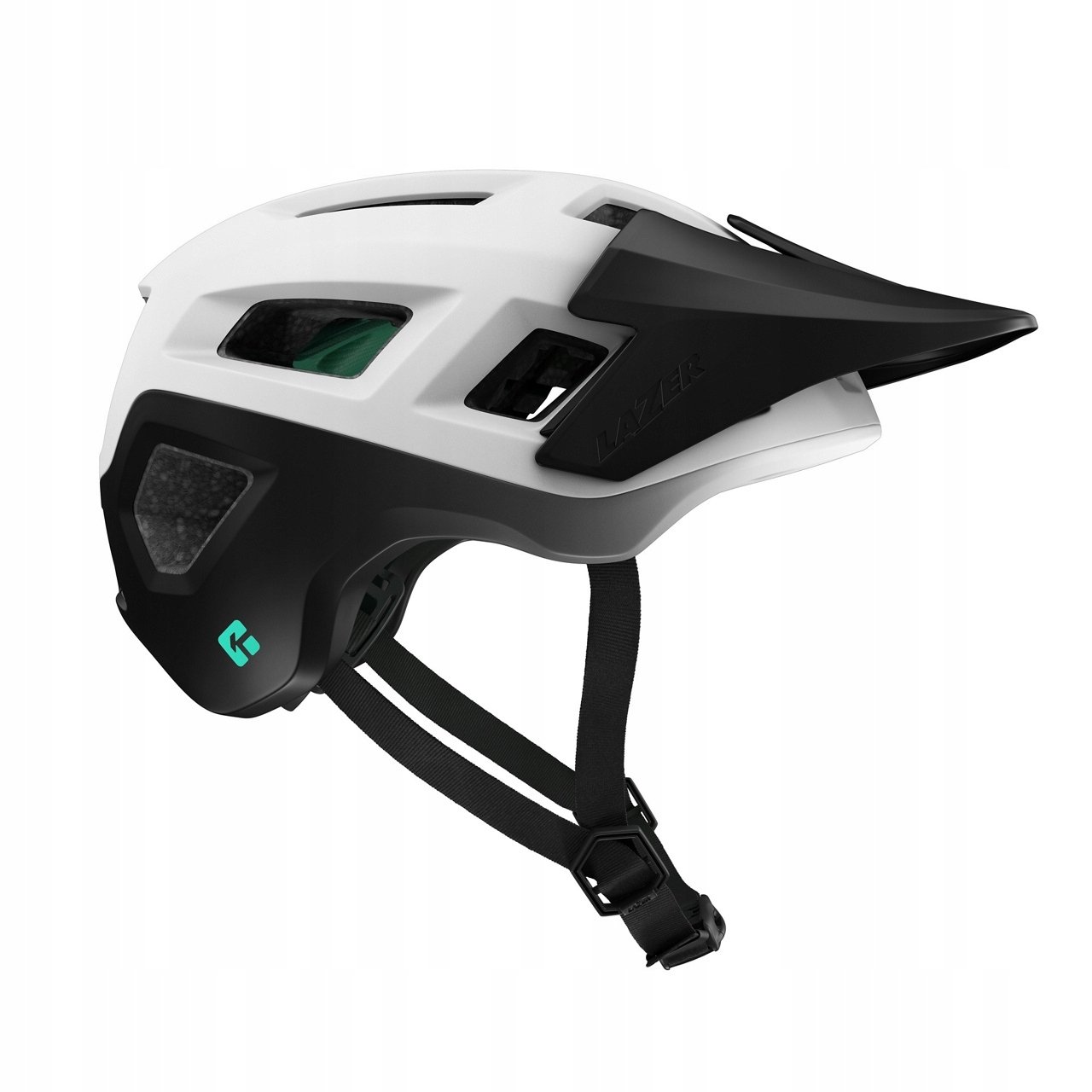 Kask rowerowy Lazer Coyote KinetiCore Mtb Matte White Black L
