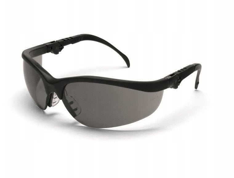 Okulary ochronne MCR Klondike Plus, szare soczewki, czarne oprawki