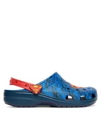 Klapki i japonki męskie - Crocs Klapki Superman Classic Clog 211131 Niebieski - miniaturka - grafika 1