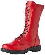 Botki damskie - Andrea Conti Damskie botki 0022823, czerwony - Chili - 39 eu - miniaturka - grafika 1