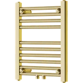 Grzejniki łazienkowe - Mexen Mars grzejnik łazienkowy 500 x 400 mm, 141 W, złoty - W110-0500-400-00-50 - miniaturka - grafika 1