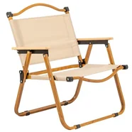 Krzesło turystyczne MIRPOL Drevo 61 Beżowo-brązowy