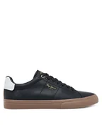 Trampki męskie - Pepe Jeans Tenisówki Kenton Base PMS300003 Czarny - miniaturka - grafika 1