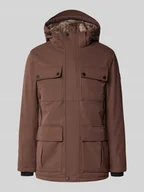 Kurtki męskie - Parka o kroju regular fit z podszewką kaptura ze sztucznego futra - miniaturka - grafika 1