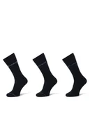 Skarpetki męskie - Emporio Armani Zestaw 3 par wysokich skarpet męskich EM000554 AF12276 MB154 Granatowy - miniaturka - grafika 1