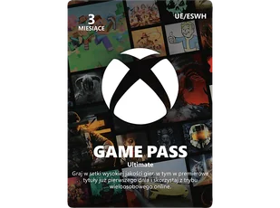 Kod aktywacyjny MICROSOFT Subskrypcja Xbox Game Pass Ultimate 3 miesiące - Kody i doładowania cyfrowe - miniaturka - grafika 1