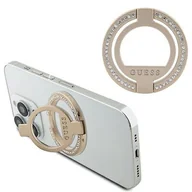 Etui i futerały do telefonów - Guess MagSafe Ring stand GUMRSALDGD złoty/gold Rhinestone - miniaturka - grafika 1