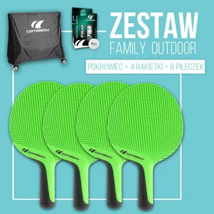Cornilleau Zestaw rakietek Family Pack Outdoor - Tenis stołowy - miniaturka - grafika 1