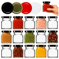 Pojemniki kuchenne - 100 x MAŁE SŁOICZKI PRZYPRAWY MIÓD DŻEM PYŁEK PSZCZELI PREZENT SŁOIK 120 ML - miniaturka - grafika 1