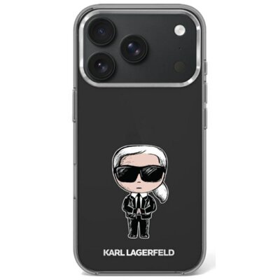 Etui KARL LAGERFELD IML Ikonik Sketch Print MagSafe do Apple iPhone 17 Pro/18 Pro Czarny