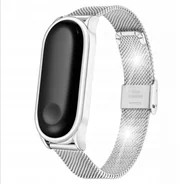 Akcesoria do smartwatchy - STALOWA BRANSOLETA PASEK DO XIAOMI MI BAND 5 - miniaturka - grafika 1