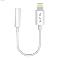 Kable - Kabel Vipfan L07 Lightning do mini jack 3.5mm AUX, 10cm (biały) - miniaturka - grafika 1