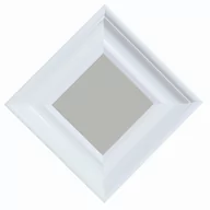 Lustra - Lustro drewniane kwadratowe klasyczne 35x35 cm białe BD art - miniaturka - grafika 1