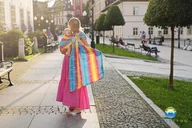 Chusty do noszenia dzieci - Little Frog żakardowa chusta kółkowa - Power of Wind S (1,7 m) - - miniaturka - grafika 1