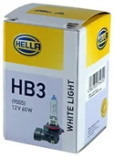 Żarówki samochodowe - HELLA ŻARÓWKA HB3 60W 12V HELLA 8GH223498161 HB3 WHITE LIGHT 8GH 223 498-161 - miniaturka - grafika 1