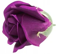 Sztuczne kwiaty - RÓŻA Z MYDŁA do kąpieli bukietu boxu CIEMNY FIOLET płatki upominek prezent - miniaturka - grafika 1