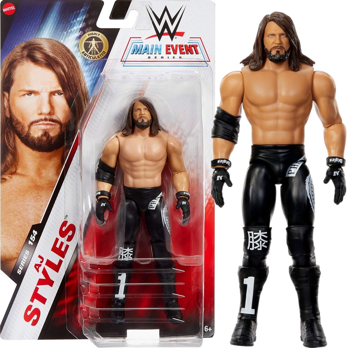 Wwe Main Event Series 154 Seria Mattel Ruchoma Figurka Aj Styles Jcv43