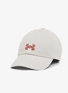 Czapki damskie - Czapka z daszkiem damska Under Armour Blitzing Adj - white clay/canyon pink - miniaturka - grafika 1