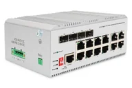 Pozostałe akcesoria sieciowe - Digitus Przełącznik Gigabit Ethernet 8+4 L2, klasa przemysłowa, zarządzalny - miniaturka - grafika 1