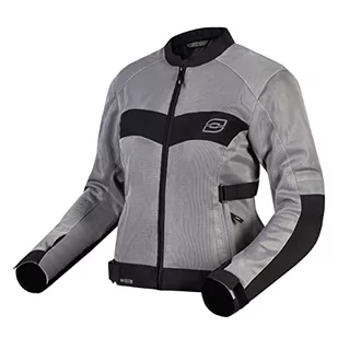 OZONE MOTO Dart Lady kurtka motocyklowa dla kobiet, łokcie i ochraniacze na ramiona, elementy odblaskowe, wstawki z tkaniny stalowej, 4 kieszenie, certyfikat CE - Odzież motocyklowa - miniaturka - grafika 1