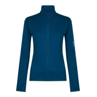 Bluzy damskie - Bluza damska Icebreaker Merino 300 RealFleece Descender LS Zip Atlantis M - miniaturka - grafika 1
