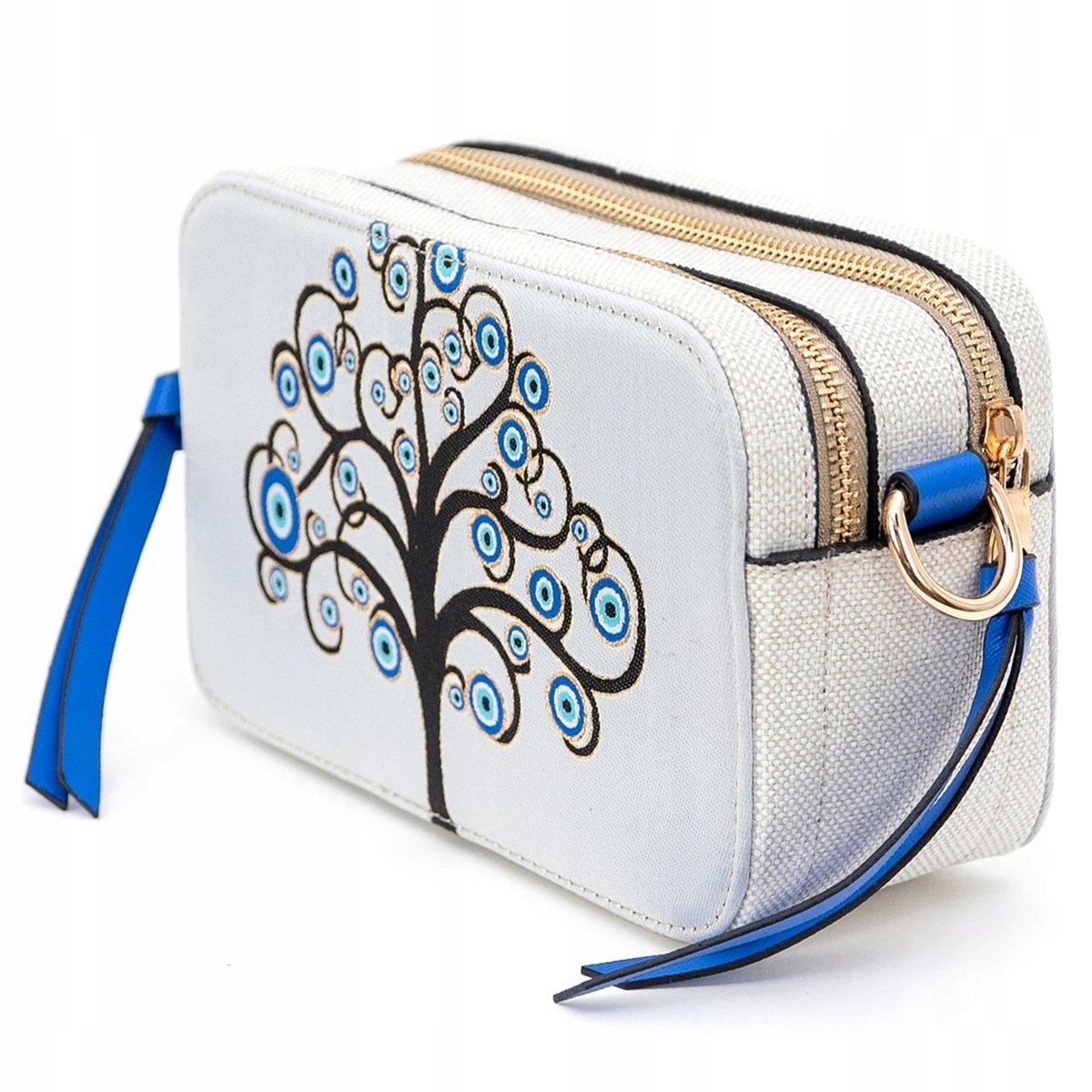 Torebka Damska Listonoszka Na Ramię Crossbody Oko Proroka Drzewko Pasek